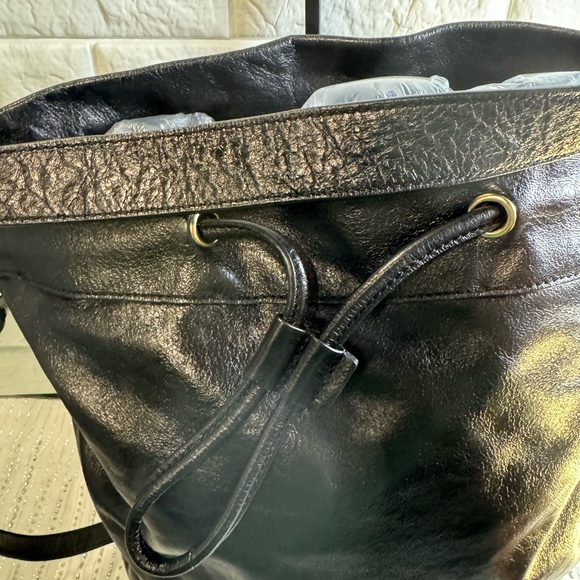 Cole Haan leather brownish/black leather bag. - Picture 2 of 16